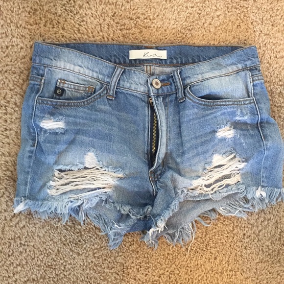KanCan Pants - KanCan Ripped Jean Shorts